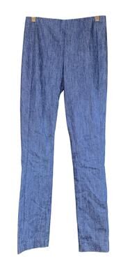 Rag & Bone Chambray Pull On Pants Women's 0 Old Money Luxury Stretch Preppy
